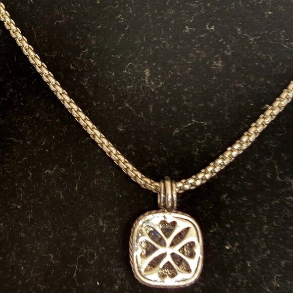 NEW Set of Clear Color Pierced Earrings and Pendant with Chain (21") and Pouch - Picture 14 of 16